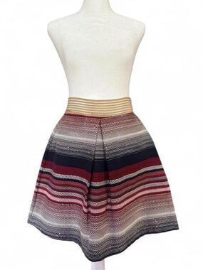Rinascimento Striped A-Line Mini Skirt